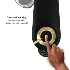 Nespresso Limited-Edition Vertuo Pop Coffee and Espresso Maker by Breville, Matte Black Gold