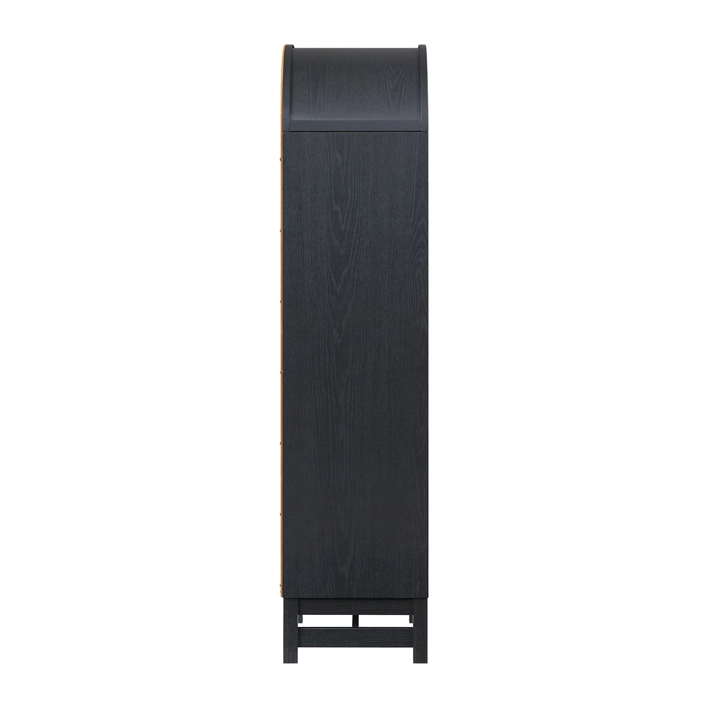 Better Homes & Gardens Juliet Narrow Arch Bookcase, Rich Black and Light Honey