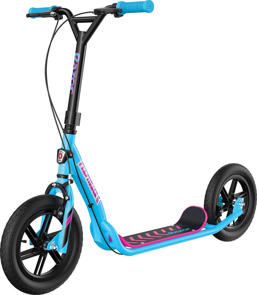 Razor Flashback Kick Scooter – Blue. BMX Style. 12″ Mag Wheels Air-filled Tires. for Kids and Teens