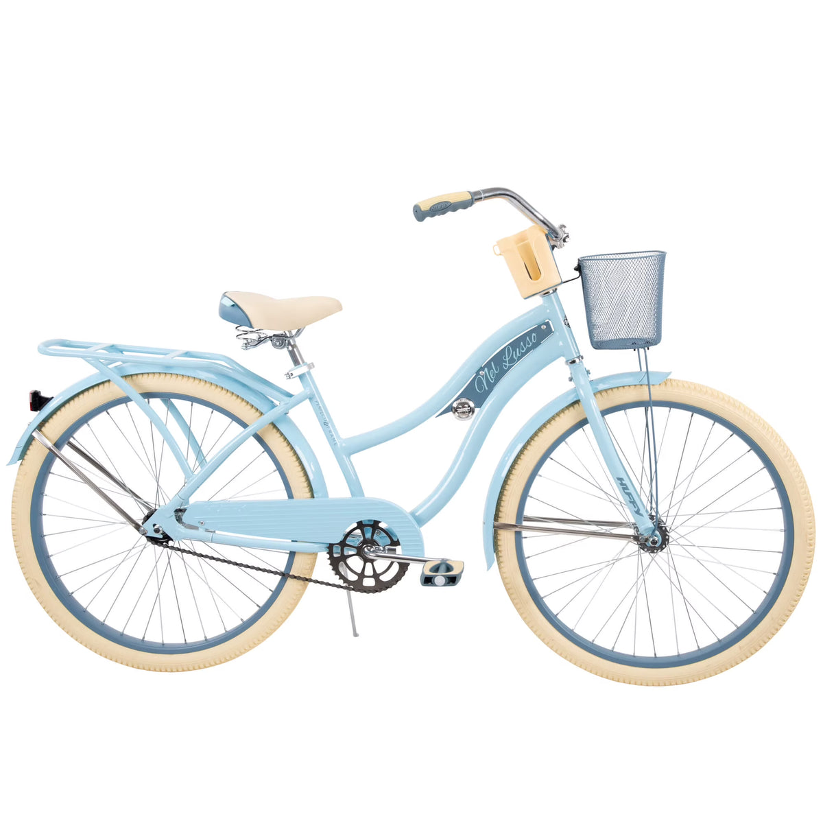Huffy 26" Nel Lusso Cruiser Bike, Fits Riders 5'0"+, Light Blue, Adult, Women's