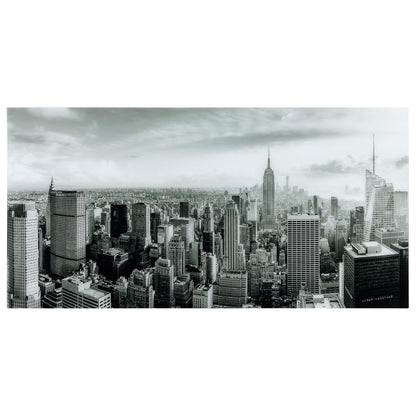 Empire Art Direct Blue Splash Frameless Free Floating Tempered Glass Panel Graphic Wall Art, 72" x 36", Ready to Hang