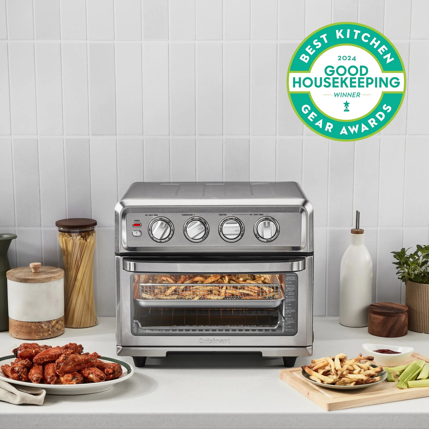 Cuisinart Airfryer Toaster Oven with Grill, Stainless, TOA-70NAS