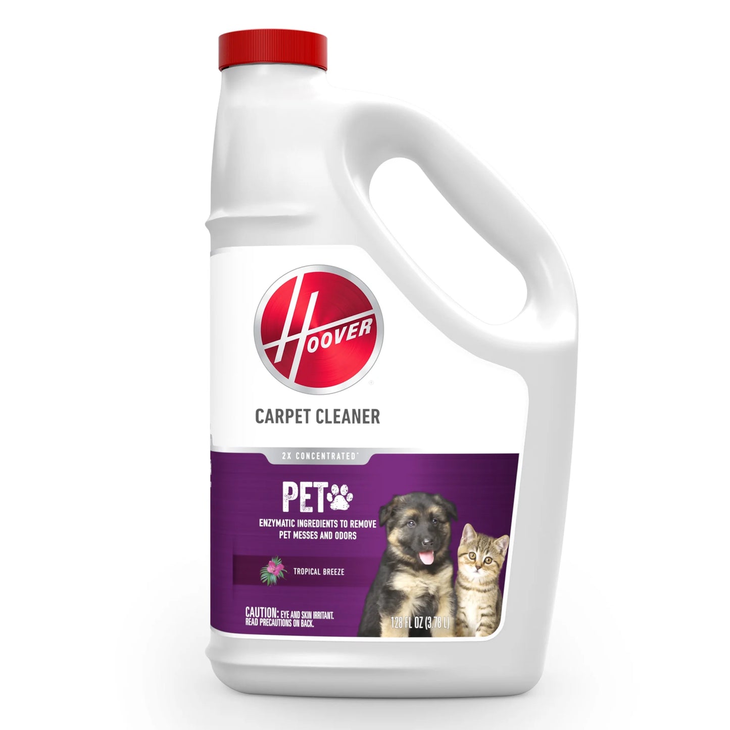 Hoover PowerScrub XL, Upright Carpet Cleaner Machine, FH68010, 1 Count, New Condition and  Hoover Paws & Claws Pet Stain and Odor Remover, Carpet Cleaner Solution, 128 fl oz., New, 1 Count