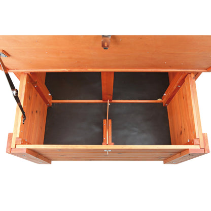TRIXIE Weatherproof Outdoor Wooden Chicken Coop with 2 Nesting Boxes & Run, Brown