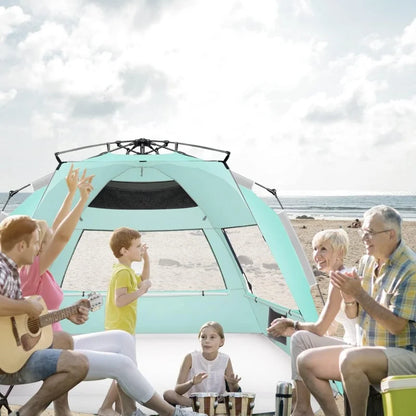 Large Pop Up Beach Tent Sun Shelter for 5-6 Person Portable Sun Shade Instant Tent
