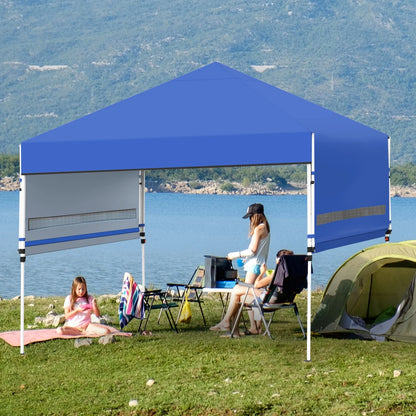 Patiojoy 10x17ft Pop up Canopy  3 Height Adjustment Folding Tent with Roller Bag White