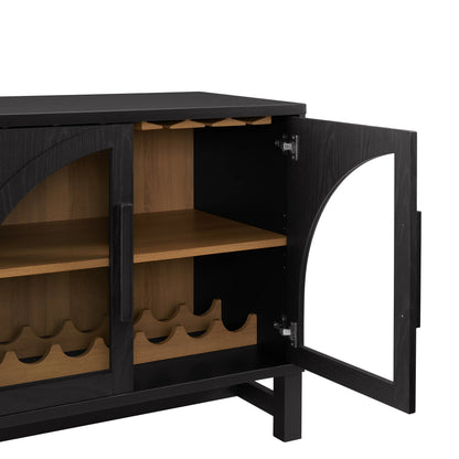 Better Homes & Gardens Juliet Arch Door Kitchen Console, Black Finish