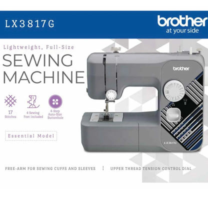 Brother LX3817- Beginner Sewing Machine, 17 Stiches