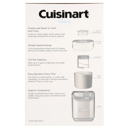 Cuisinart Ice Cream/Yogurt Makers Cool Creations? Ice Cream Maker