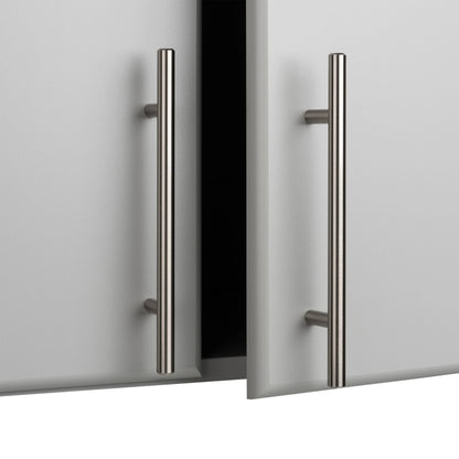 Prepac Elite 2 Door Standing Storage Cabinet, Light Gray