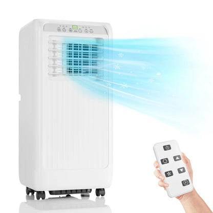 TROPOW 8000Btu Portable Air Conditioner 4-in-1 Portable AC Unit Cool up to 350sq.ft, Portable Air Conditioners with Remote Control & Window Kit1-24H Timers