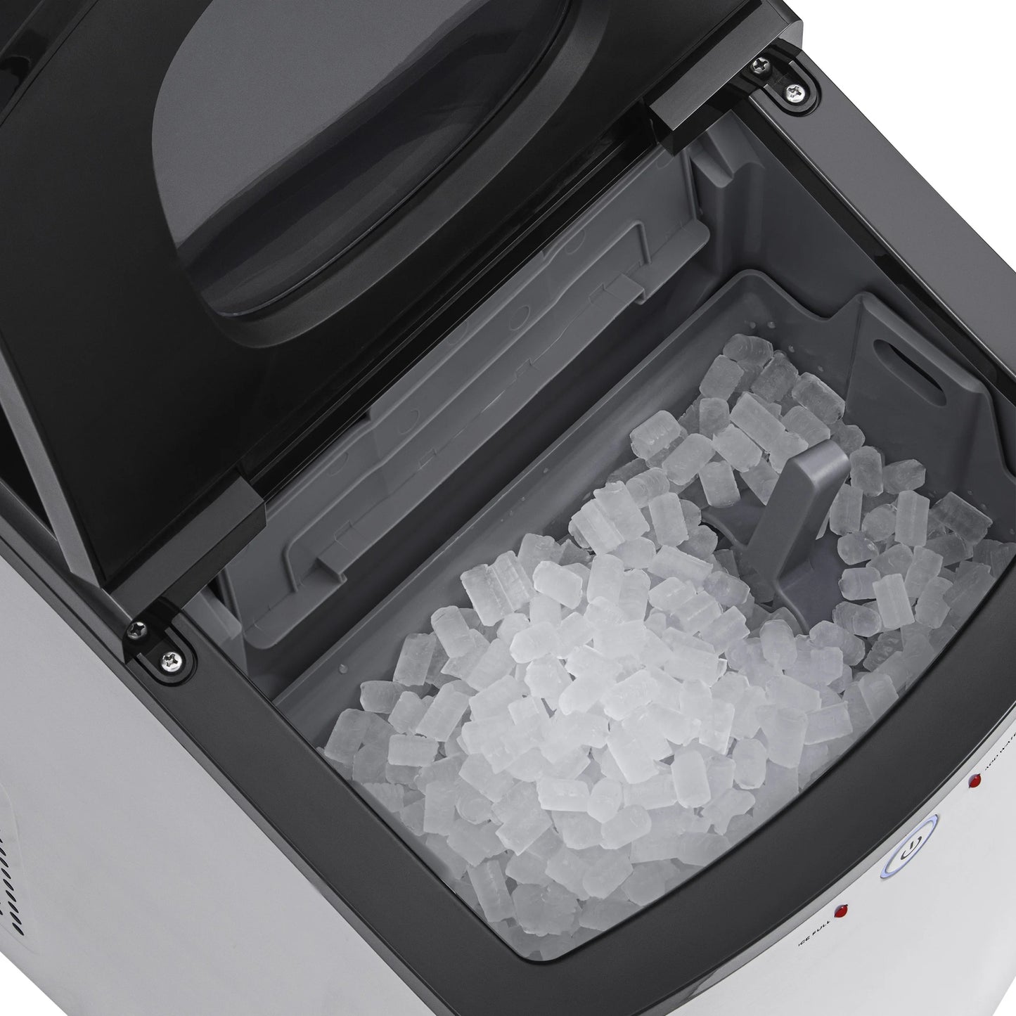 Newair 45lb. Nugget Countertop Ice Maker, Self-Cleaning, Silver