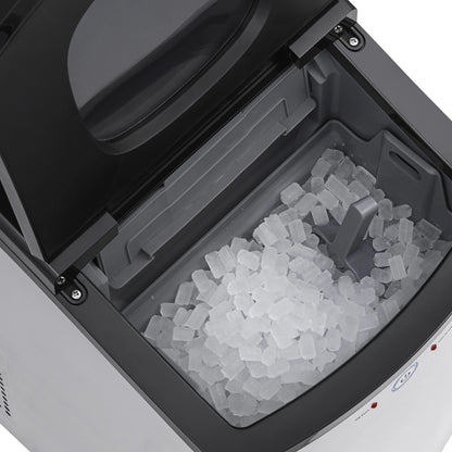Newair 45lb. Nugget Countertop Ice Maker, Self-Cleaning, Silver