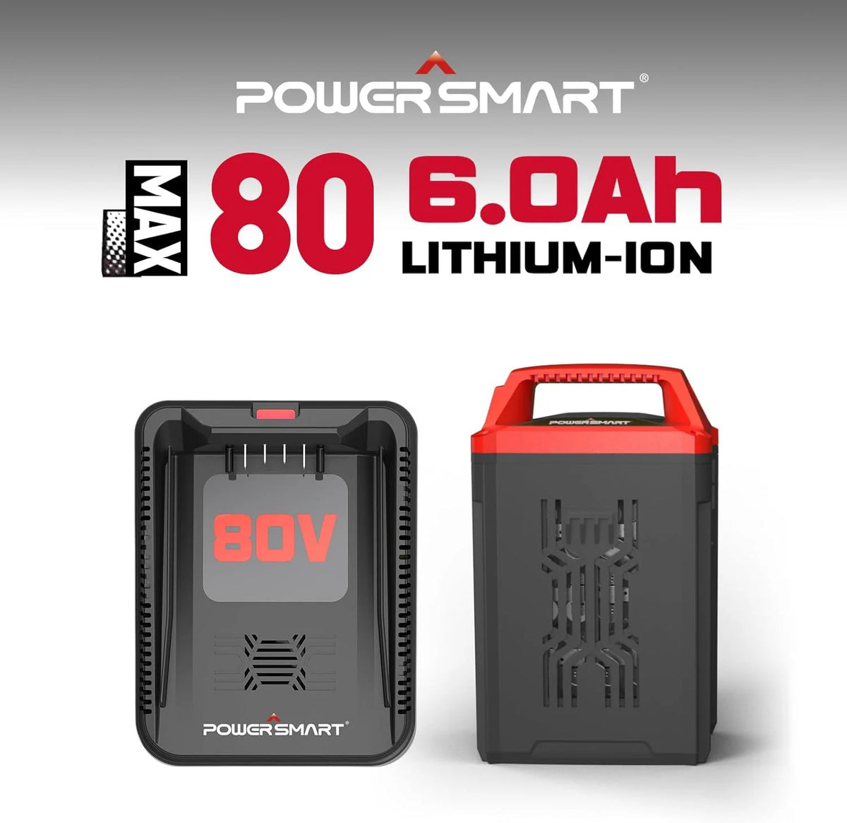 PowerSmart 80V 22-inch Self-Propelled Cordless Lawn Mower with 6.0Ah Battery and Charger