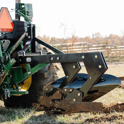 Titan Attachments 3 Point 21" Double Bottom Moldboard Turn Plow Fits Category 1 Tractors, Tow-Behind Dual Turning Plow Rotates Soil to Aerate, Tillage, Soil Prep