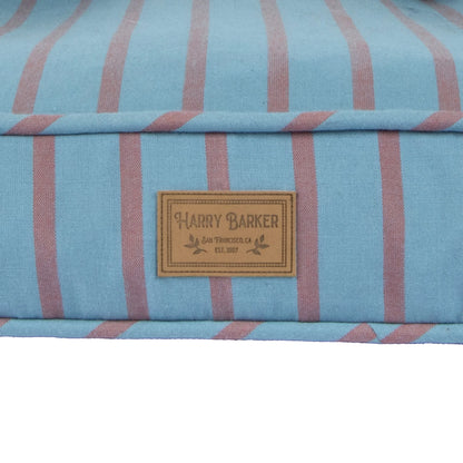 Harry Barker Blue Stripped Lounger Bed, Medium