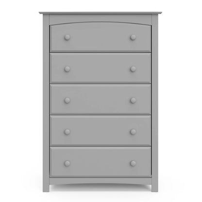 Storkcraft Kenton 5 Drawer Nursery Dresser, Pebble Gray
