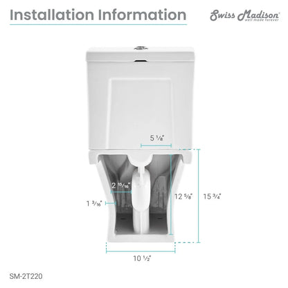 Cache Two-Piece Elongated Toilet Dual-Flush 1.1/1.6 gpf