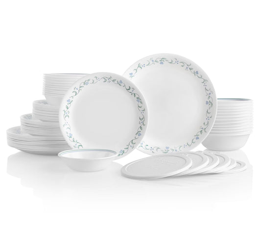 Corelle Country Cottage 66-Piece Glass Dinnerware Set (Service for 12)