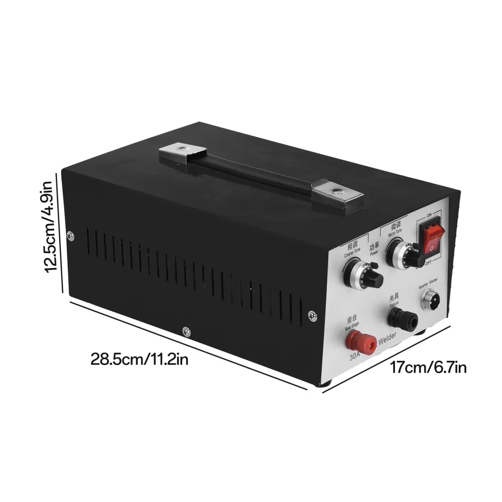 WZTO Automatic Spot Welder Pulse Argon Arc Welding Machine Jewelry Welder 110V Spot Welder for Jewelry Welding Jewelry Repair Tool 30A,300W