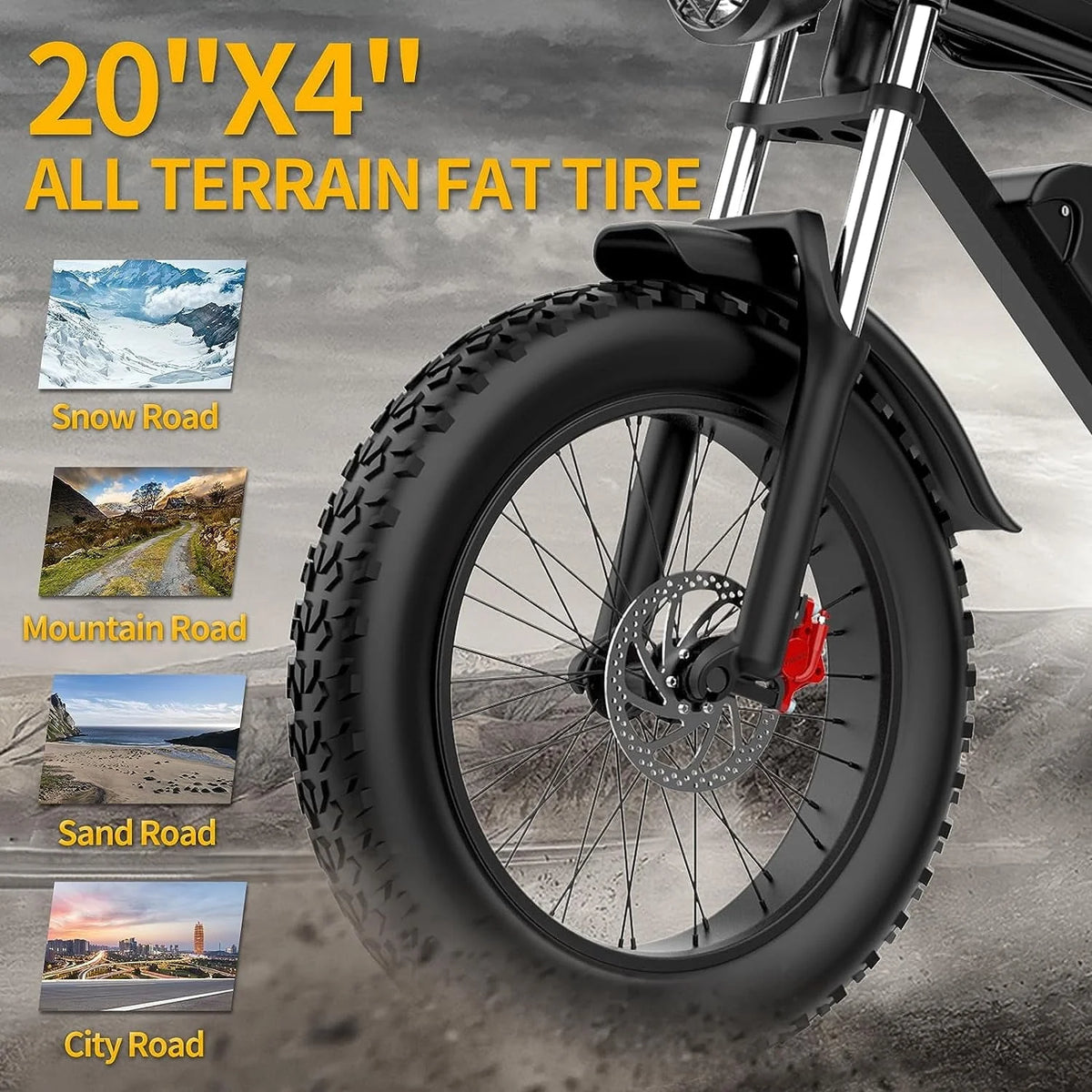 Electric Bike for Adults Ridstar, 20" Fat Tire Electric Motorcycle,1000W Electric Bike with Removable 48V/20Ah Battery E-Bike Shimano 7 Full Suspension Electric Bicycle
