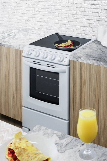 Summit 24�� 2.9 cu ft Electric Range in Ceramic