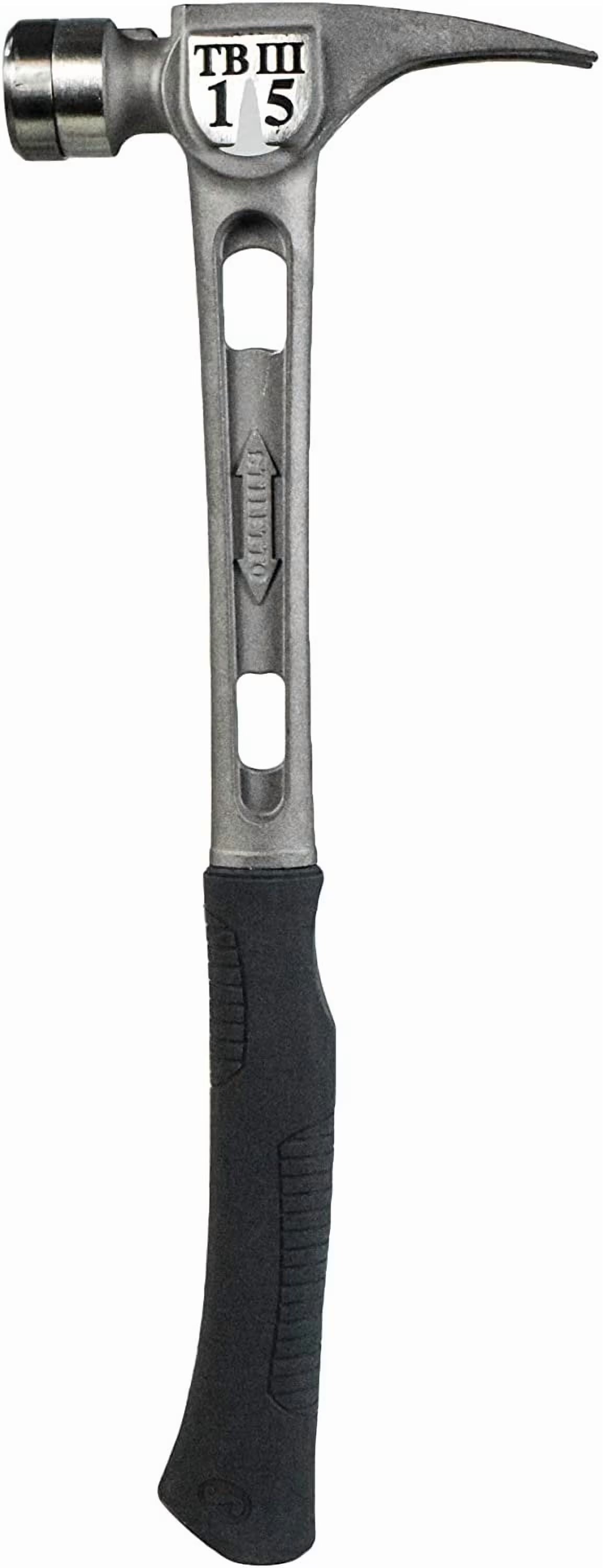 Stiletto TB3SC 15 oz TiBone III Titanium Hammer with Smooth Face Curved Handle
