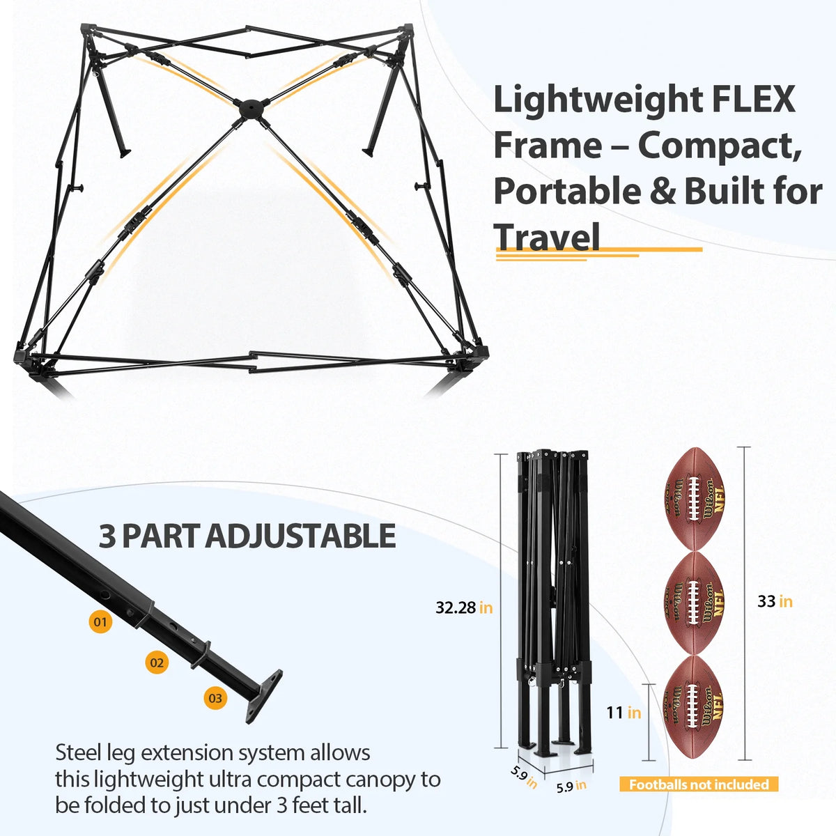 EAGLE PEAK Flex Ultra Compact 4 ft x 4 ft Pop-up Changing Room Canopy, Portable Privacy Cabana