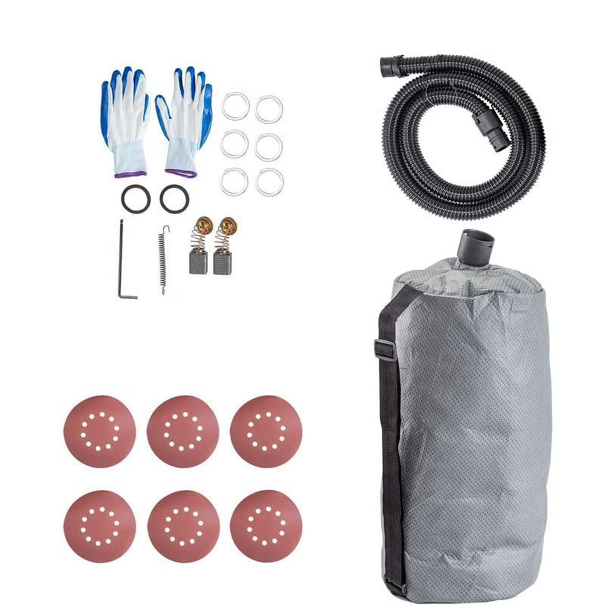 Drywall Sander 850W, Electric Drywall Sander, Electric Sander, with LED Strip Light and Vacuum Bag, Variable Speed 800-1750 RPM, Foldable Sheetrock Sander, with Telescope Handle, Wall Sander