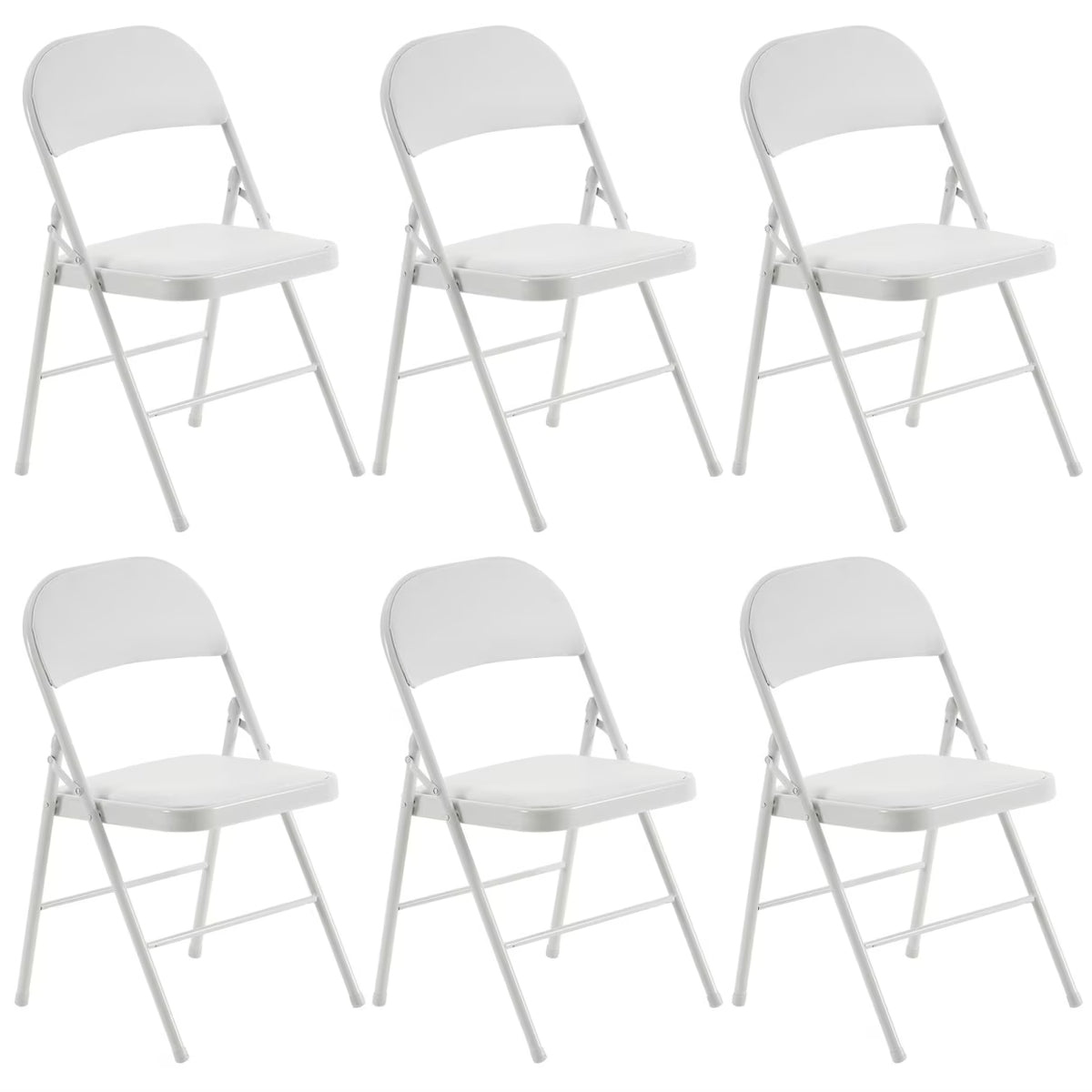 4 Pack Folding Chairs, Cushioned Padded Seat, Wedding Chairs with Metal Frame for Home, Office, Party Use, Light  Brown