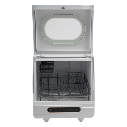 ToppiJoy Portable Countertop Dishwasher with 5 Washing Functions, Quick Wash, Sterilization & Energy-Saving Design �C Ideal for Small Kitchens, Apartments, and Family Homes