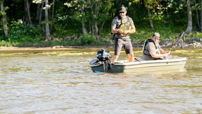 Pelican - Boat Intruder 12 - Jon Fishing Boat - 12 ft. - Great for Hunting/Fishing, Khaki/Beige