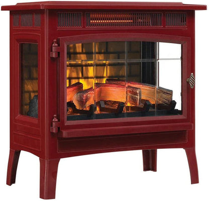 Duraflame 3D Black Infrared Electric Fireplace Stove with Remote Control - DFI-5010-01