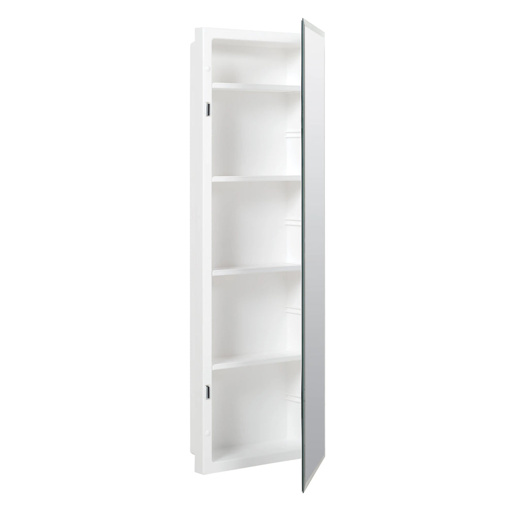 American Pride Beveled Mirror Medicine Cabinet, 12 x 36 in., Frameless