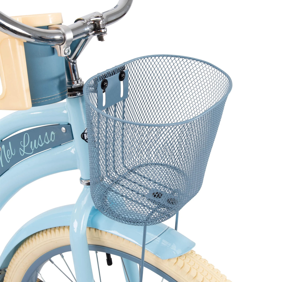 Nel Lusso Classic Cruiser Bike with Perfect Fit Frame, Women's, Light Blue, 26 Inch