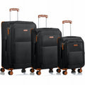 CHAMPS Classic Collection, 3-piece Softside Luggage set, Black