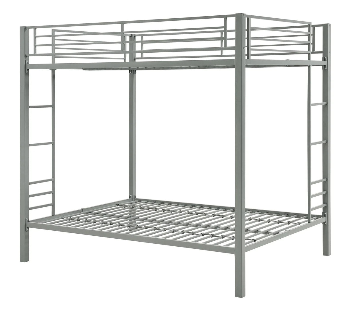 DHP Sidney Full over Full Metal Bunk Bed, Silver