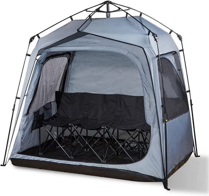 FOFANA All Weather Sports Pod Tent for up to 4 People - Pop up tent - Sports Tent with Clear and Mesh Windows
