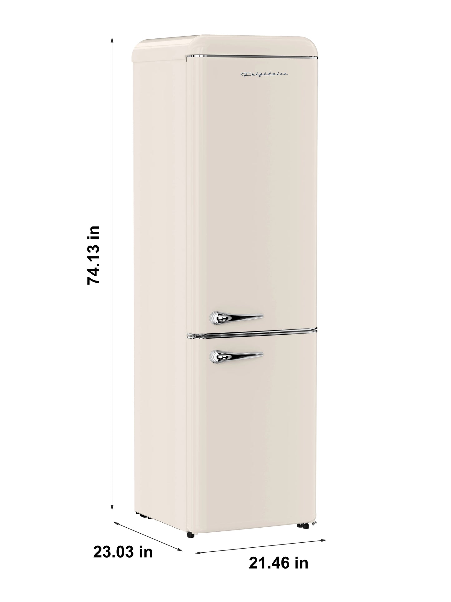 Frigidaire 9.0 Cu. Ft. Bottom Mount Retro Refrigerator, Black