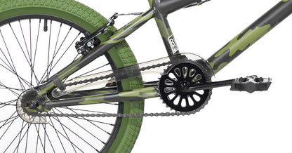 20" Kent Incognito BMX Kids Bicycle, Child Ages 7-13 Years, Green Camouflage