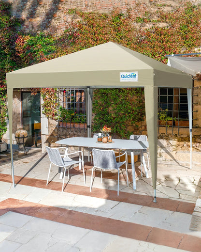 Quictent 10'x10' Pop up Canopy Tent with Sidewalls Instant Outdoor Gazebo Easy Party Tent Enclosed Waterproof, Easy Set up (Pink)
