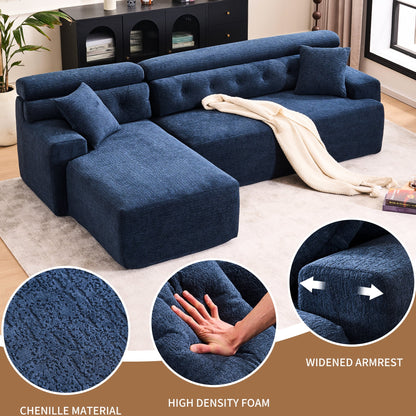 4 Compression , Antique Blue - Home Decor With Wider , Deep Seat & Elevated For Chic Living Couch Room Furniture Deeper Back Relax