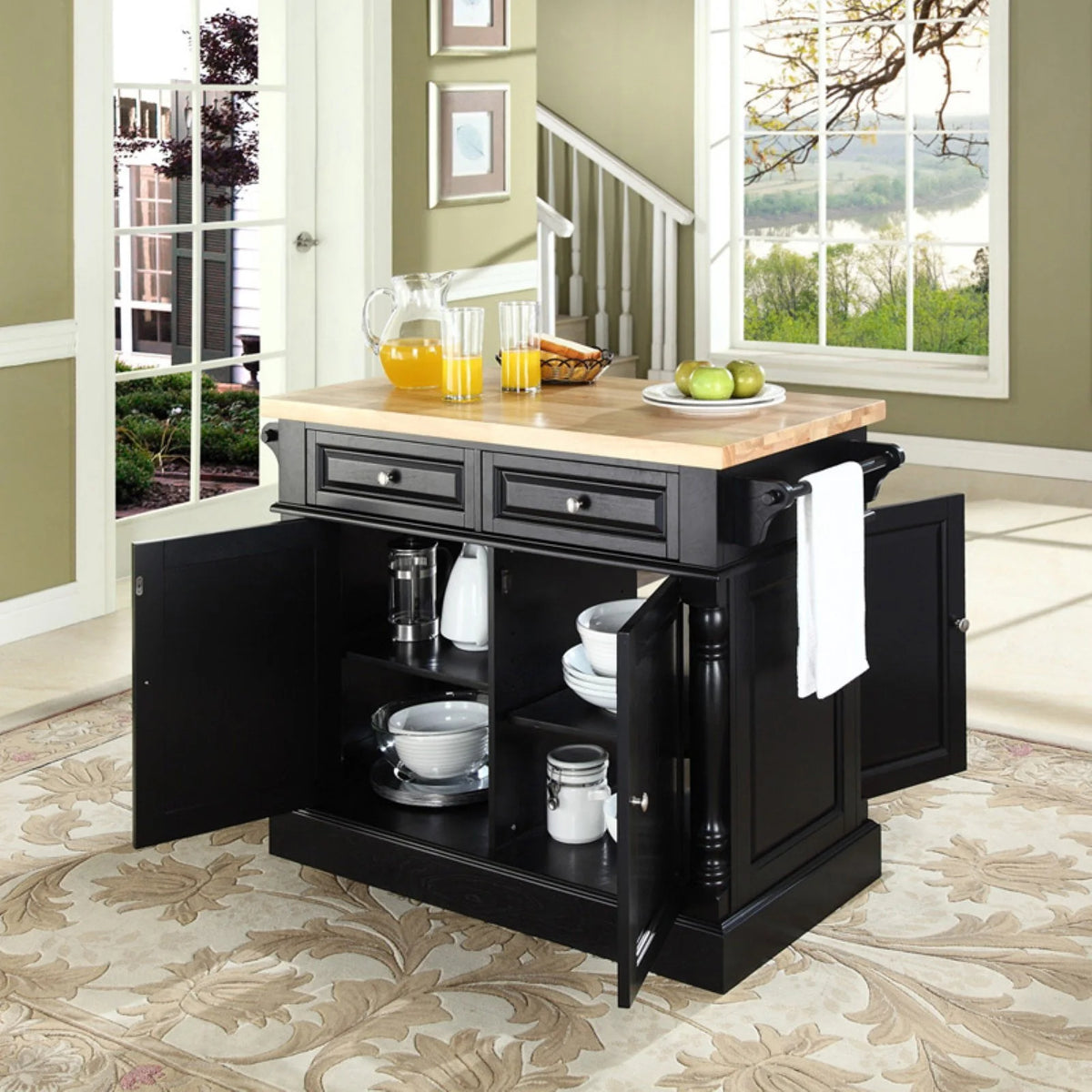 Crosley Butcher Block Top Kitchen Island
