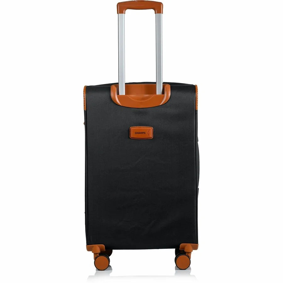 CHAMPS Classic Collection, 3-piece Softside Luggage set, Black