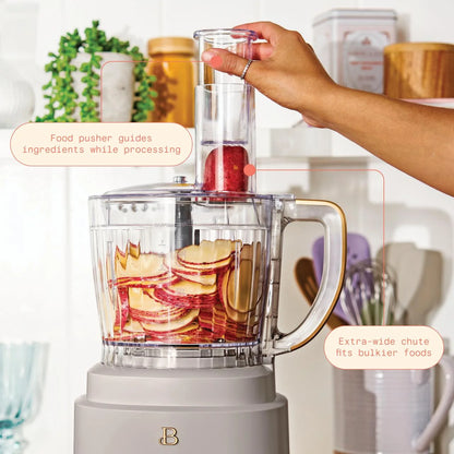 Beautiful 10-Cup Food Processor with Accessories, White Icing by Drew Barrymore