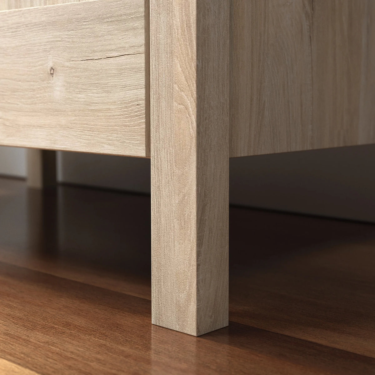 Sauder Two-Door Storage Cabinet, Chalk Oak Finish
