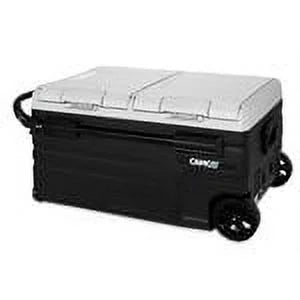 Camco CAM-750 75-Liter Portable Compact Fridge/Freezer | Features Bluetooth Capable Remote Access & 2 Compartments w/Dual Zone Cooling | Adjusts from -4�� F to 68�� w/2 Cooling Modes ECO & MAX (51520)