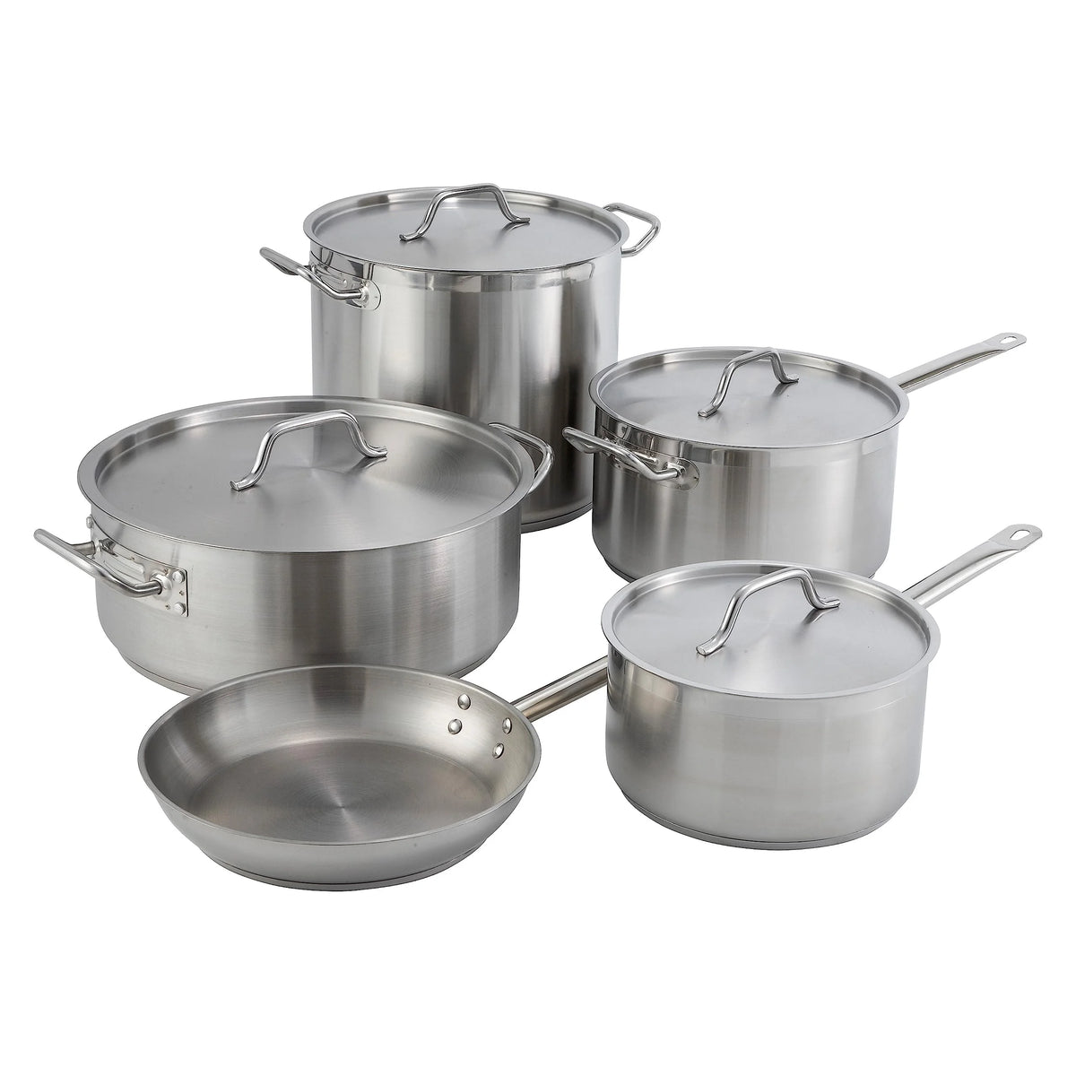Winware by Winco Brazier With Cover, Stainless Steel 20 Quart