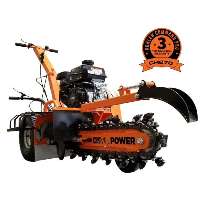 DK2 Power  18 in. 7HP Trencher with Kohler Ch270 Command Pro Commercial Gas Engine