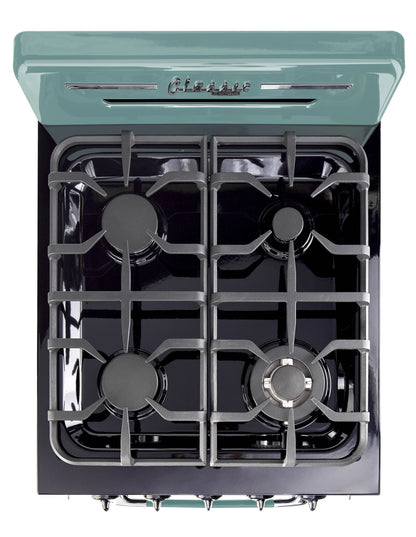Unique Classic Retro 24" 2.9 cu/ft Freestanding Gas Range with Convection Oven and Sealed Burners